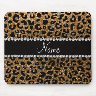 Individuelle Name Gold-Glitzer-Käseprägung Mousepad