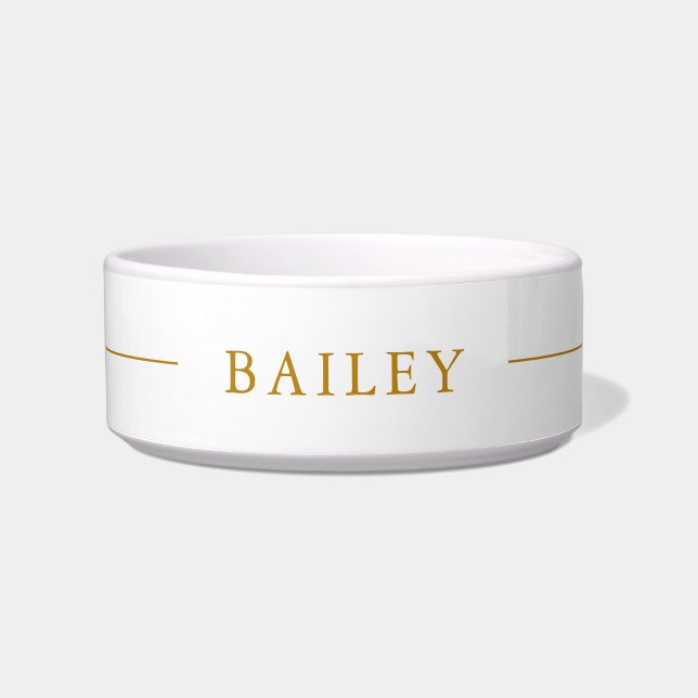 Individuelle Name Gold Script Einfache Minimalisti Napf (Vorderseite)