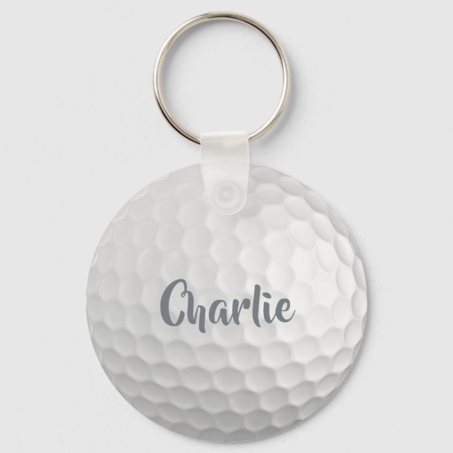 Individuelle Name Golf Ball Schlüsselanhänger (Vorderseite)