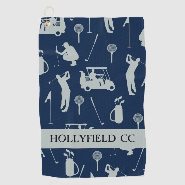 INDIVIDUELLE NAME GOLF COURS TOWEL GOLFHANDTUCH (Vorderseite)