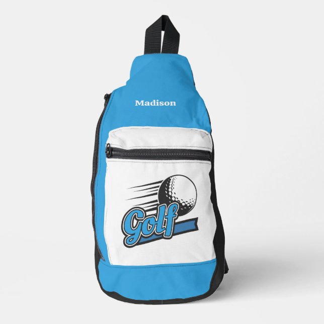 Individuelle Name Golf Crossbody Bag (Vorderseite)