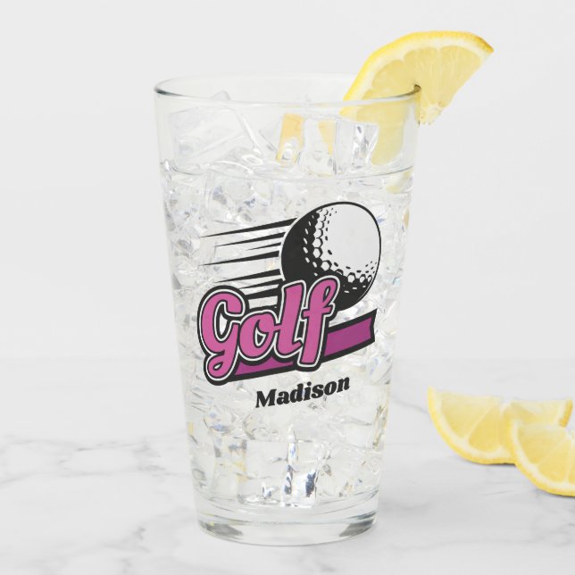 Individuelle Name Golf Glas (Rückseite Ice)