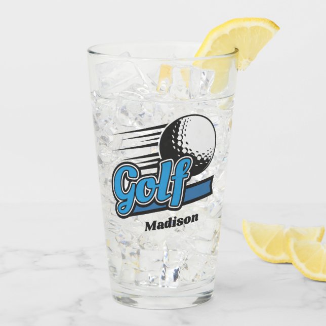 Individuelle Name Golf Glas (Rückseite Ice)