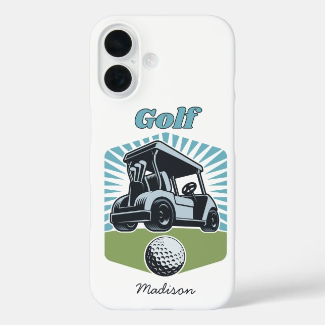 Individuelle Name Golf ist das Leben Case-Mate iPhone Hülle (Rückseite)