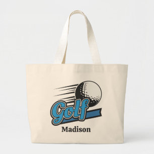 Individuelle Name Golf Jumbo Stoffbeutel