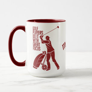 Individuelle Name GOLF PLAYER Tasse - wählen Sie S