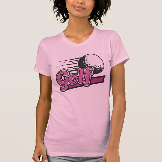 Individuelle Name Golf T-Shirt (Vorderseite)