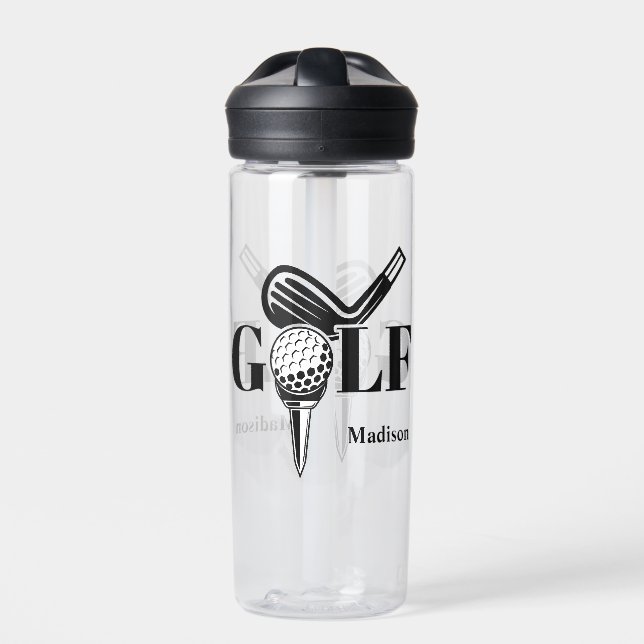 Individuelle Name Golf Trinkflasche (Vorderseite)