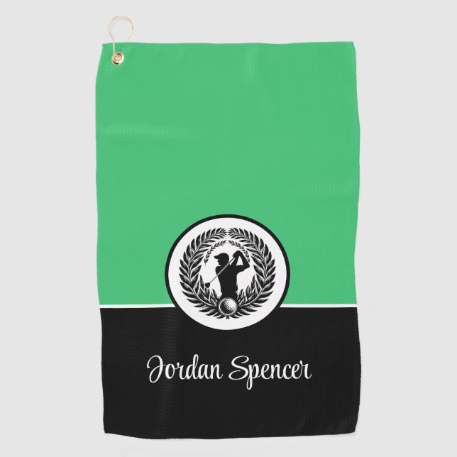 Individuelle Name Golfhandtuch (Vorderseite)