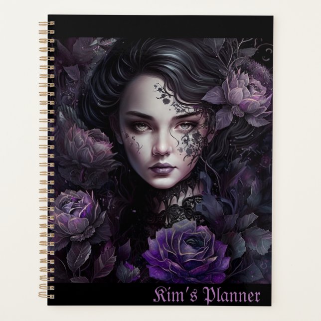 Individuelle Name Gothic Planner Planer (Vorderseite)