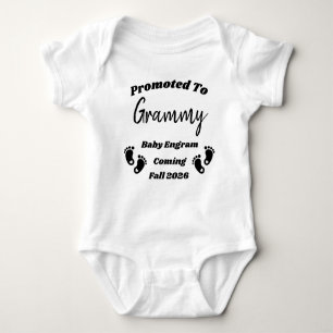 Individuelle Name Grammy Promoted Baby Reveal Body Baby Strampler