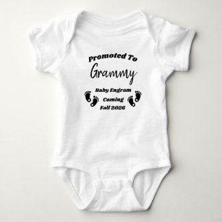 Individuelle Name Grammy Promoted Baby Reveal Body Strampler