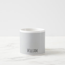 Individuelle Name Gray Espresso Tasse