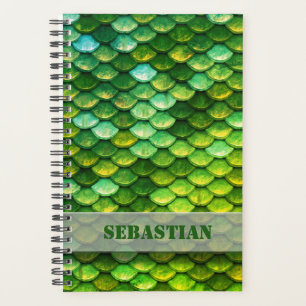 individuelle Name Green Metallic Dragon Scales Planer