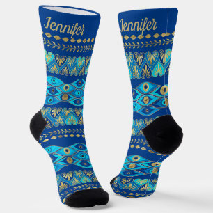 Individuelle Name griechischer Böse Augapfel Socken