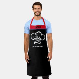 individuelle Name GRILLEN Grill Baker's Kuss der K Schürze