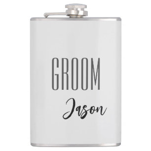 Individuelle Name Grooves Flask Flachmann