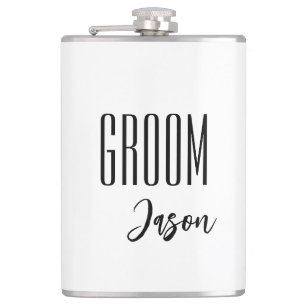 Individuelle Name Grooves Flask Flachmann