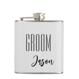 Individuelle Name Grooves Flask Flachmann