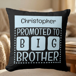 Individuelle Name Großbruder Blau Kissen