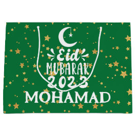 Individuelle Name Große Eid 2023 Geschenktasche Geschenktüte