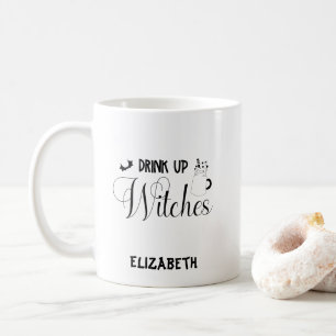Individuelle Name Halloween trinkt Hexen Kaffeetasse