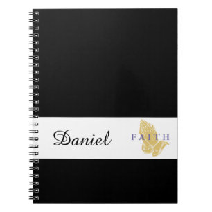 Individuelle Name Hands des Prayer-Notebooks Notizblock
