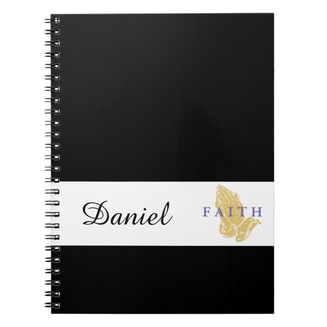 Individuelle Name Hands des Prayer-Notebooks Notizblock (Vorderseite)