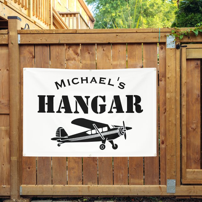 Individuelle Name Hangar Flugzeug Pilot Flugzeug e Banner (Von Creator hochgeladen)