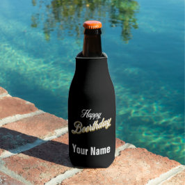 Individuelle Name Happy Beerthday Beer Flasche Coo Flaschenkühler