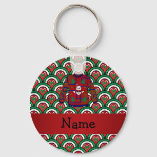 Individuelle Name hässliche Weihnachtspulli Schlüsselanhänger