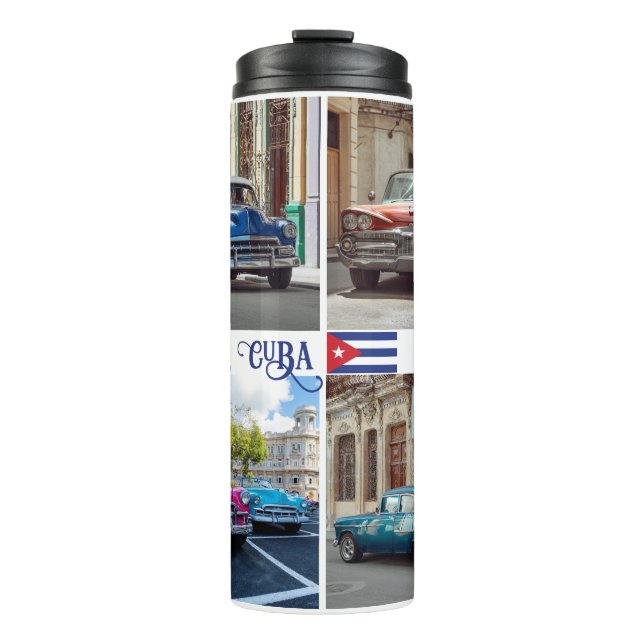 Individuelle Name Havana CUBA Cars Thermosbecher (Vorderseite)