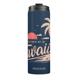 Individuelle Name Hawaii Thermosbecher
