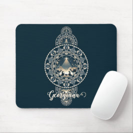 Individuelle Name Heiliger Star des Wunders Orname Mousepad