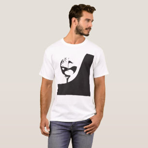 Individuelle Name Hello Black and White Golf T-Shirt