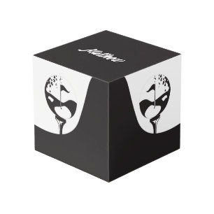 Individuelle Name Hello Black and White Golf Würfel