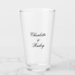 Individuelle Name Hochzeitglas-Cup Glas