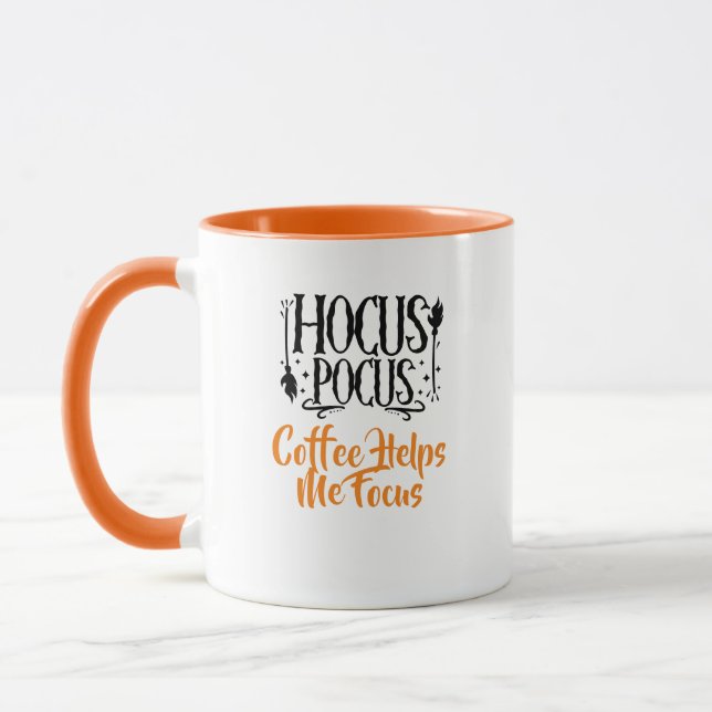 Individuelle Name "Hocus Pocus Coffee hilft mir be Tasse (Links)