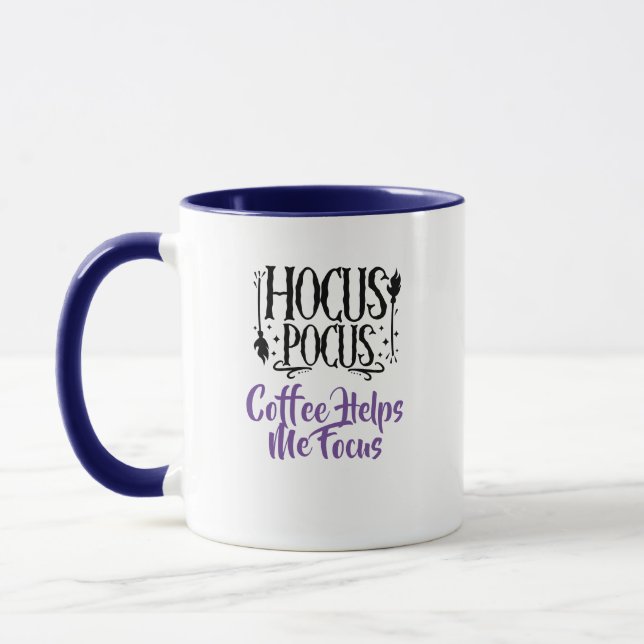 Individuelle Name "Hocus Pocus Coffee hilft mir be Tasse (Links)
