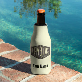 Individuelle Name Hoppy Endings Bierflasche Cooler Flaschenkühler