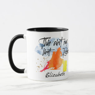 Individuelle Name Horse Cowgirl Colorful Tasse