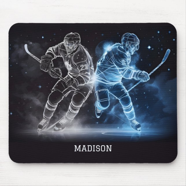 Individuelle Name Ice Hockey Mousepad (Vorne)