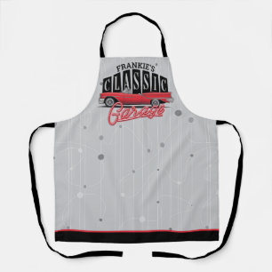 Individuelle Name Imitate Neon 1950er Jahre Classi Schürze