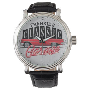 Individuelle Name Imitate Neon Classic Car Vater G Armbanduhr