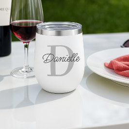 Individuelle Name Initial Monogram Modernes Minima