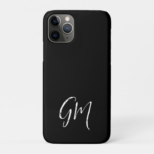 Individuelle Name Initialen personalisiert zwei Bu Case-Mate iPhone Hülle (Rückseite)