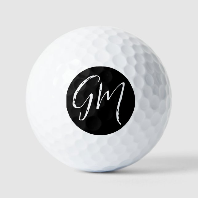 Individuelle Name Initialen personalisiert zwei Bu Golfball (Vorderseite)