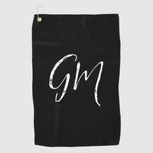 Individuelle Name Initialen personalisiert zwei Bu Golfhandtuch