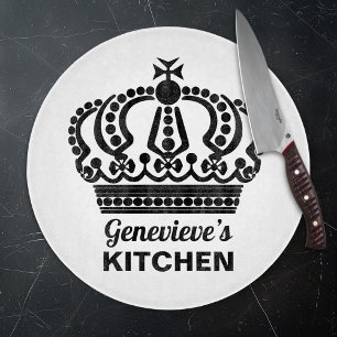 Individuelle Name Intricate Crown Schneidebrett