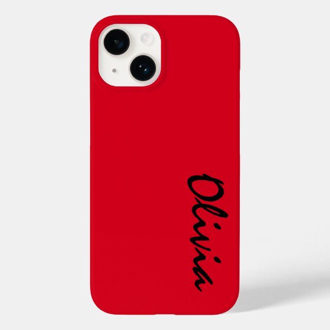 Individuelle Name iPhone 14 Fall Case-Mate iPhone Hülle (Rückseite)
